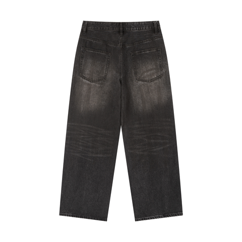 Vintage Wash Heavyweight Denim Jeans