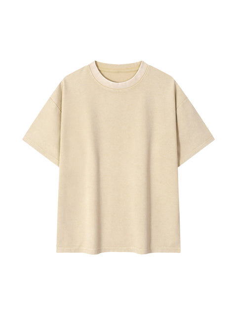 Mineral Wash Waffle Knit T-Shirt