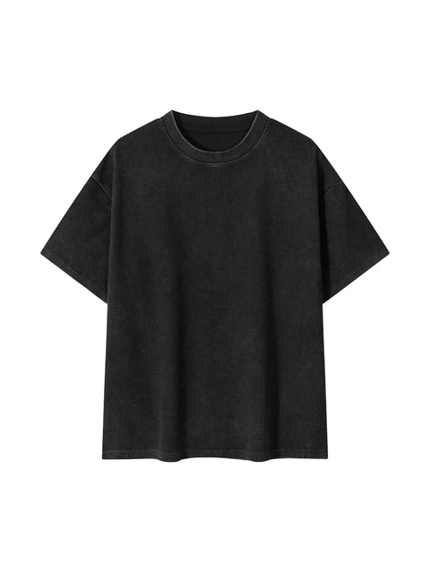 Mineral Wash Waffle Knit T-Shirt