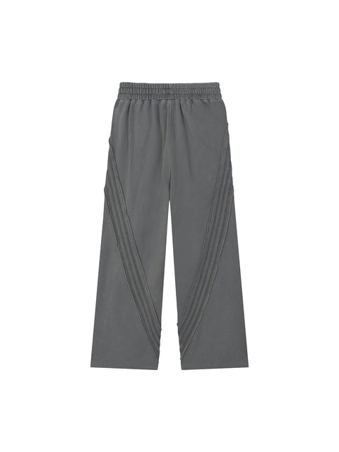 Snow Washed Tape Raw Edge Sweatpants