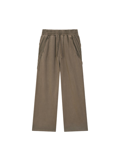 Snow Washed Tape Raw Edge Sweatpants